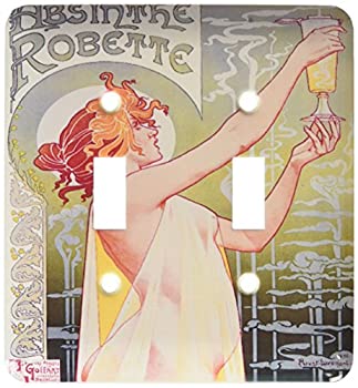 【中古】【輸入品・未使用】3drose LLC lsp _ 149289?_ 2ヴィンテージAbsinthe Robetteフランスワイン広告ポスターダブル切り替えスイッチ