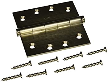 【中古】【輸入品・未使用】Baldwin 1040.i 4?%ﾀﾞﾌﾞﾙｸｫｰﾃ% x 4?%ﾀﾞﾌﾞﾙｸｫｰﾃ%ソリッド真鍮スクエアコーナー滑り軸受ほぞ穴ヒンジ???S、 1040056I 1