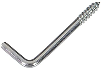 【中古】【輸入品・未使用】The Hillman Group 320489 .162 x 5.1cm - 0.6cm Zinc-Plated Square Bend Hook 100-Pack