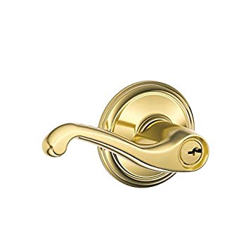 無料長期保証 Schlage F51A FLA 505 フレアレバー 鍵付きエントリー