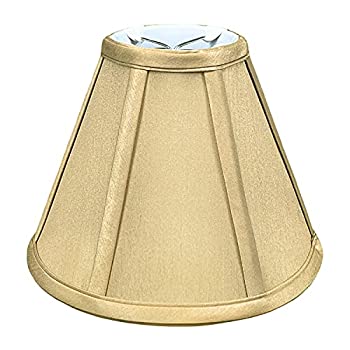 【中古】【輸入品・未使用】Royal Designs ディープ・エンパイアランプシェード アンティークゴールド 3.5 x 8 x 6.5インチ ラウンドクリップ