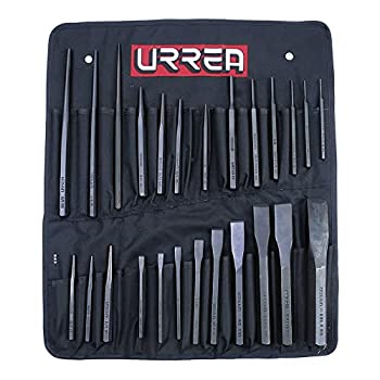 【中古】【輸入品・未使用】Urrea NO.46 Pouch and Chisel Set Vinyl Pouch%ｶﾝﾏ% Steel%ｶﾝﾏ% 26-Piece by Urrea
