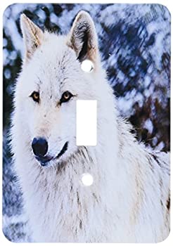 【中古】【輸入品・未使用】3drose LSP _ 173719?_ 1?Rocky Mountain Gray Wolfライトスイッチカバー|ムジカ&フェリーチェ店