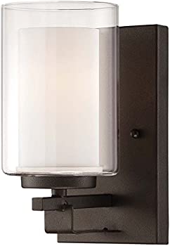 【中古】【輸入品・未使用】Minka Lavery 5941-126 1-Light Belcaro Walnut Wall Lights by Minka Lavery [並行輸入品]