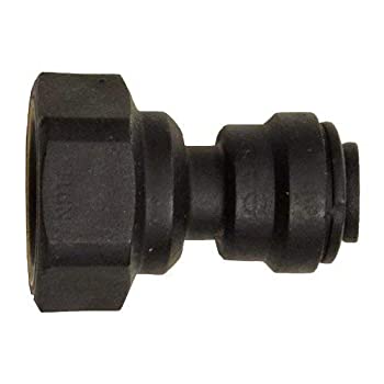 【中古】【輸入品・未使用】ジョン・ゲストSpeedfit pp450821e 1?/ 4?%ダブルクォーテ% OD X 1?/ 8?%ダブルクォーテ% NPTFブラックポリプロピレンpush-to-connectメスアダプタ( 10個パ