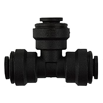 【中古】【輸入品・未使用】ジョン・ゲストSpeedfit pp0208e 1?/ 4?%ﾀﾞﾌﾞﾙｸｫｰﾃ% ODブラックポリプロピレンpush-to-connect Union Tee ( 10個パック)、ブラック