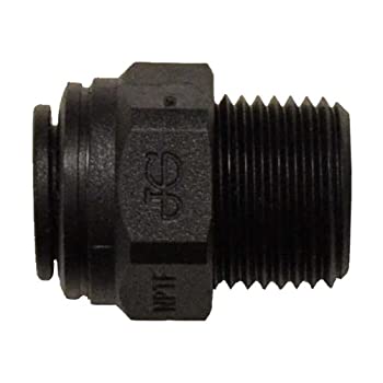 【中古】【輸入品・未使用】ジョン・ゲストSpeedfit pp010822e 1?/ 4?%ﾀﾞﾌﾞﾙｸｫｰﾃ% OD X 1?/ 4?%ﾀﾞﾌﾞﾙｸｫｰﾃ% NPTFブラックポリプロピレンpush-to-connectオスコネクタ( 10個パ｜ムジカ＆フェリーチェ店 23,989円