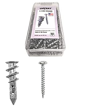 【中古】【輸入品・未使用】E-Z Ancor kit%ｶﾝﾏ% 50 Zinc Self Drilling Drywall Anchors with 50 Phillip Screws 8 x 1-1/4