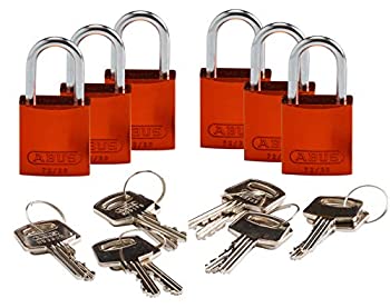 【中古】【インポート品・未当て嵌める】Brady 133265 Keyed Padlock%ｶﾝﾏ% Different Key%ｶﾝﾏ% Aluminum (Pack of 6) by Brady