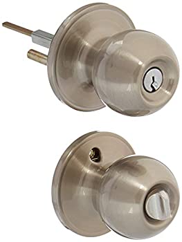【中古】【輸入品・未使用】Schlage J Dexter BrightクロームラウンドKeyedエントリドアノブ