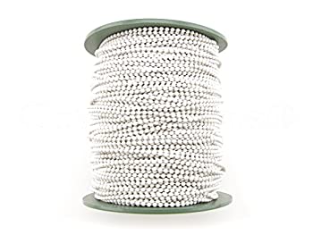 【中古】【輸入品・未使用】CleverDelights Ball Chain Roll - 330 Feet - White Colour - 2.4mm Ball - 3 Size - 100M/100Yard - Bulk Chain Spool｜ムジカ＆フェリーチェ店