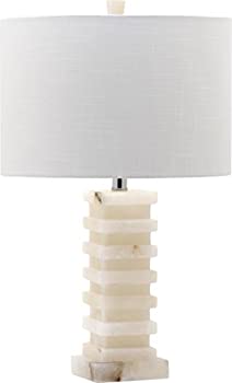 【中古】【輸入品・未使用】Decoratorの照明15348?Stacked Square FauxテーブルランプH %ｶﾝﾏ% 24.5?%ﾀﾞﾌﾞﾙｸｫｰﾃ% H、アラバスター
