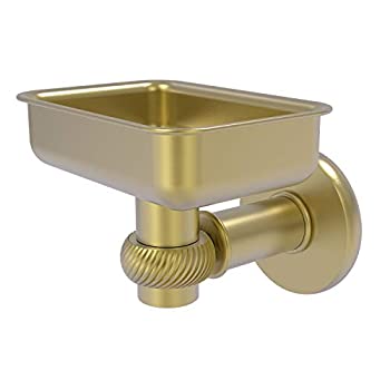 【中古】【輸入品・未使用】Allied Brass 2032T-SBR Continental Collection Wall Mounted Holder with Twist Accents Soap Dish%ｶﾝﾏ% Satin Brass｜ムジカ＆フェリーチェ店