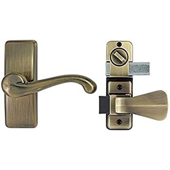 【中古】【輸入品・未使用】Ideal Security デラックス防風用扉 & 網戸 レバー 取っ手 デッドロック付き 1|ムジカ&フェリーチェ店