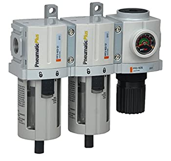 【中古】【輸入品・未使用】PneumaticPlus PPC3C-N03G 3 Stage Air Drying System - Particulate Air Filter%カンマ% Coalescing Filter & Air Pressure Regulator Combo 3/8 N|ムジカ&フェリーチェ店