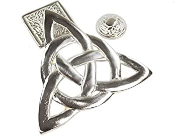 【中古】【輸入品・未使用】Irish真鍮Trinity Knotドアノッカーサテンニッケルシルバー 26,696円