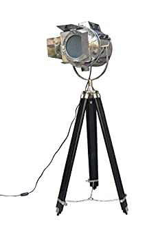 【中古】【輸入品・未使用】PhotographyクロムStudioフロアランプサーチライトスポットライトブラック三脚スタンド