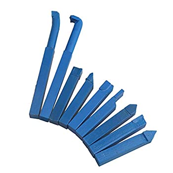 【中古】【輸入品・未使用】CNBTR 10mm Blue YT15 Alloy Carbide-Tipped Insert Lathe Turning Tool Cutting Tools Bit Set Pack of 9 by CNBTR Leather Tools|ムジカ&フェリーチェ店