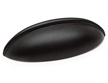 【中古】【輸入品・未使用】Cosmas 1399FB フラットブラックキャビネットハードウェアビン カップ引き出しハンドルプル - 2-1/2インチ(64mm) 穴の中心