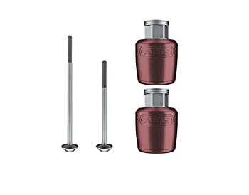 【中古】【インポート品・未当て嵌める】Abus Wheel Lock Nutfixクイックリリースペアスキュー自然調整長100f / 135r車輪鍵を掛ける、赤いこと