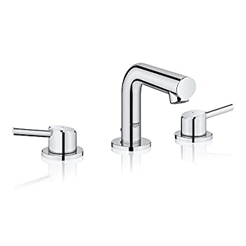 【中古】【輸入品・未使用】Grohe 20?572?Concetto 1.2?GPM 8?%ﾀﾞﾌﾞﾙｸｫｰﾃ% Widespreadダブルハンドルバスルーム蛇口with S、 20572001 1