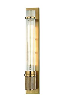 【中古】【インポート品・未当て嵌める】Hudson Valley Lighting 1200-AGB 演芸会LED壁据え置き用キャンドルスティック エイジド金管楽器完成