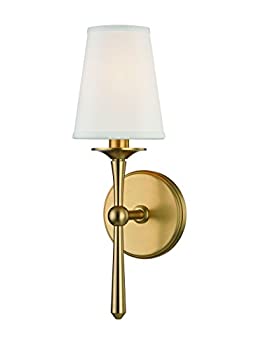 【中古】【輸入品・未使用】Hudson Valley Lighting 9210-AGB アイスリップ 1ライト 壁取り付け用燭台 アンティーク真鍮仕上げ