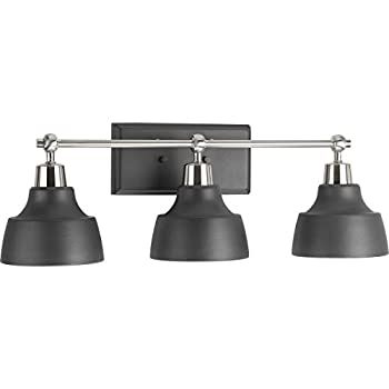 【中古】【輸入品・未使用】Progress Lighting p300041???009?Bramlett three-light Bath and Vanity、つや消しニッケル