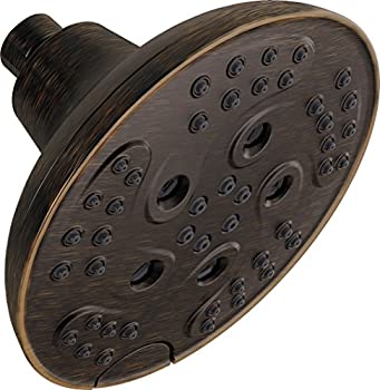 【中古】【インポート品・未当て嵌める】Delta 52666-RB H2Okinetic 5度合い据え付ける レインカン シャワー頭顱 ベネチアンブロンズ