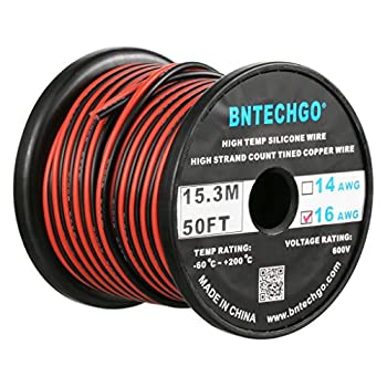 【中古】【輸入品・未使用】BNTECHGO 16ゲージパラレルのシリコーンワイヤー 16AWG 並行 シリコーン細線 超柔軟性 フレキシブル 分離できる シリコーンケーブル線 長持ち レ