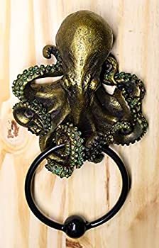 【中古】【輸入品・未使用】Ebros 航海 深海 生き物 オクトパス ドアノッカー 高さ8.5インチ クラーケン モンスター クトゥルフ 装飾樹脂ドアプラークノッカー置物|ムジカ&フェリーチェ店