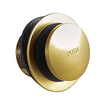 【中古】【輸入品・未使用】Kingston Brass DTT207 ティップトウ 浴槽排水口、つや消し真鍮、2-7/16インチ~2-3/16インチ(長さ)×2-13/16インチ(幅)