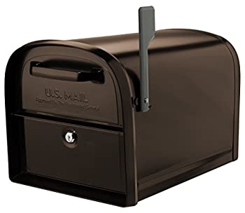 【中古】【インポート品・未当て嵌める】Architectural Mailboxes 6300RZ Oasis 360 鍵を掛ける付き添い人郵便うけ メモリアクセス部屋の入り口2つ付き添い人 XL 磨きブロンズ その他-インテリア・寝具・収納