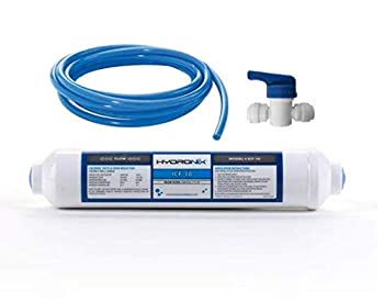 【中古】【輸入品・未使用】AFWFilters Hydronix ユニバーサル冷蔵庫インラインカーボン冷蔵庫フィルターキット、塩素、味、臭いを除去、ホワイト