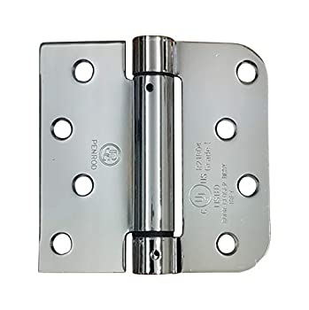 【中古】【インポート品・未当て嵌める】発条式自動小銃差しかためる蝶つがい 4in四角四面 5/8in光輝Cr 自然調整能力のあるな部屋の入り口差しかためる 2個容器に並べる