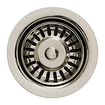 【中古】【輸入品・未使用】Whitehaus Collection WH200-PN 3 1/2インチ ゴミ箱マッチングバスケットストレーナー ゴミ処理トリム ポリッシュニッケル｜ムジカ＆フェリーチェ店