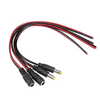 【中古】【輸入品・未使用】uxcell メス - オスDC電源ケーブル アダプターカプラー 5.5mmx2.1mm 長さ 2ペア入り 8,760円