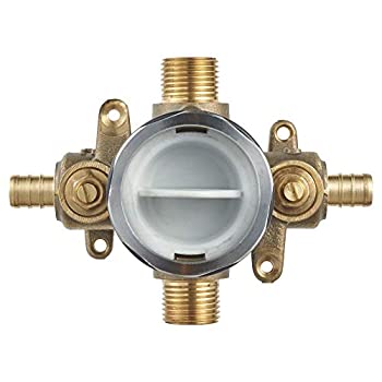 【中古】【インポート品・未当て嵌める】American Standard RU107SS 閃光電球シャワー ラフインバルブ PEXインレットとユニバーサルアウトレット付き添い人 クリンプリングシステム用スクリ