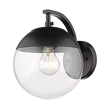 【中古】【輸入品・未使用】Golden Lighting 3219-1W BLK ワンライト壁取り付け用燭台 ブラック|ムジカ&フェリーチェ店