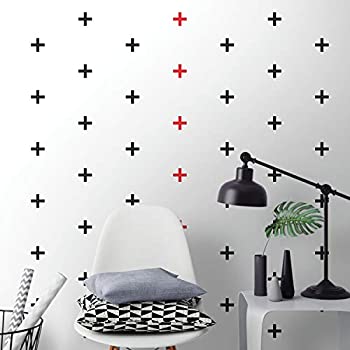 【中古】【輸入品・未使用】RoomMates Black X Mini Peel And Stick Wall Decals