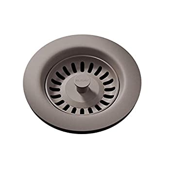 【中古】【輸入品・未使用】Elkay LKQS35SM ポリマー排水継手 取り外し可能なバスケットストレーナーとゴムストッパー付き シルバーミスト。