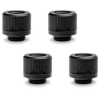 【中古】【輸入品・未使用】EKWB EK-Quantum トルク HDC-12 圧縮継手 EKWBリジッドチューブ用 外径12mm ブラック 4個パック
