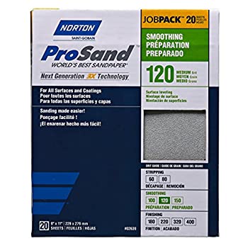 【中古】【輸入品・未使用】ノートン プロサンド 9インチ×11インチ サンディングシート 120G 20パック|ムジカ&フェリーチェ店