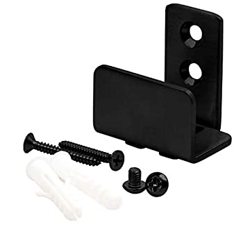 【中古】【インポート品・未当て嵌める】Rok Hardware 高耐久 壁据え置き式 自然調整能力のあるな横すべり式物置きドアフロアガイド C御引き回しハードウエア (1 つや消し黒いこと)