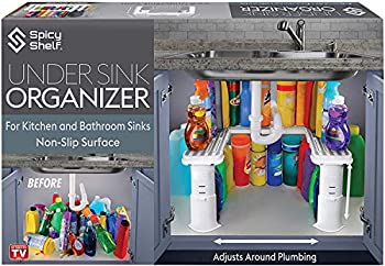 【中古】【輸入品・未使用】Spicy Shelf 拡張可能なシンク下オーガナイザーとストレージ I バスルーム下オーガナイザー キッチンシンク下シェルフ I クリーニング用品オーガ