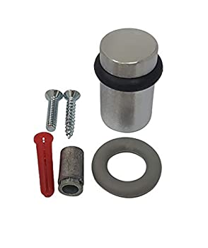 【中古】【輸入品・未使用】QCAA 円筒型フロアマウントドアストップ 高さ2インチ ソリッドブラス サテンクローム 2個パック 22,301円