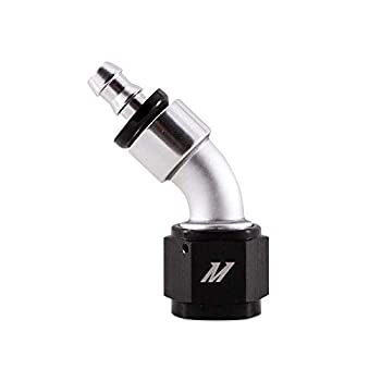 【中古】【輸入品・未使用】Mishimoto MMFT-10AN-45 プッシュオン スイベルエンドホース継手 45度-10AN|ムジカ&フェリーチェ店