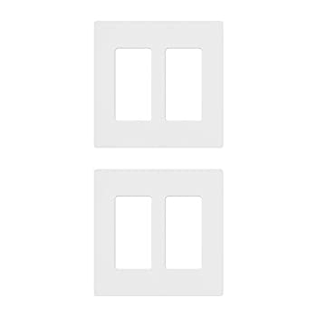 【中古】【インポート品・未当て嵌める】Lutron Claro 2やくざ者 デコレーター ウォール一皿 (2容器に並べる) | CW-2-WH | 白いこと