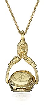 【中古】【輸入品・未使用】1928 Jewelry 回転トリオロケットネックレス 30インチ%ｶﾝﾏ% 金属%ｶﾝﾏ%