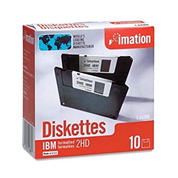 【中古】【輸入品・未使用】Imation - 3-1/2インチディスケット、フォーマット済み、PCフォーマット、1.44MB、DS-HD。